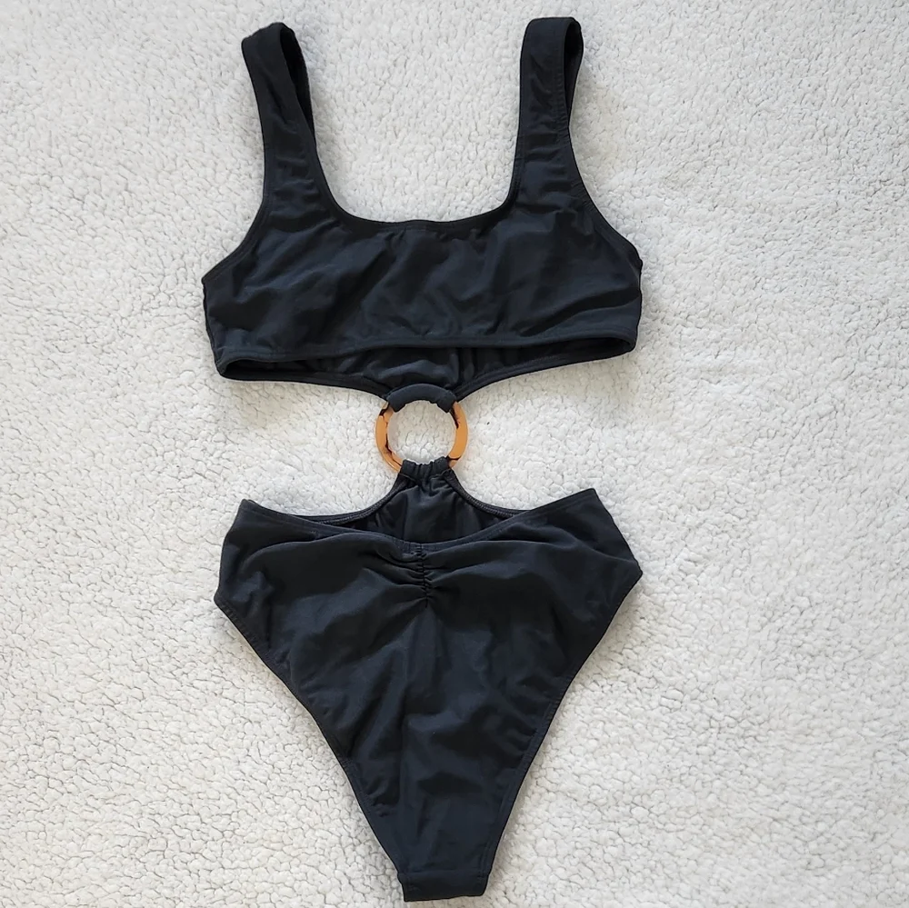 Montce Ky Charcol  Cut-Out One Piece ‎ Swimsuit